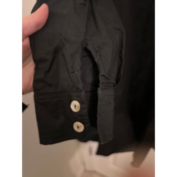 Tuckernuck Black Callahan Shirt Dress S Dark Academia Minimalist Old Money Boho - Picture 6 of 8